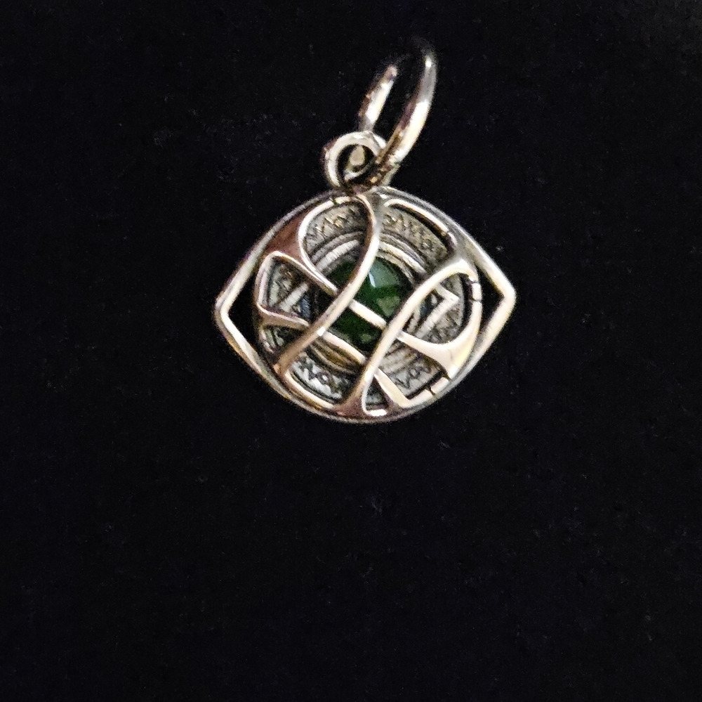 S925 Sterling Silver Time Stone Charm
